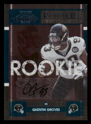 2008 Playoff Contenders #186 Quentin Groves AU RC - Image 1 of 2