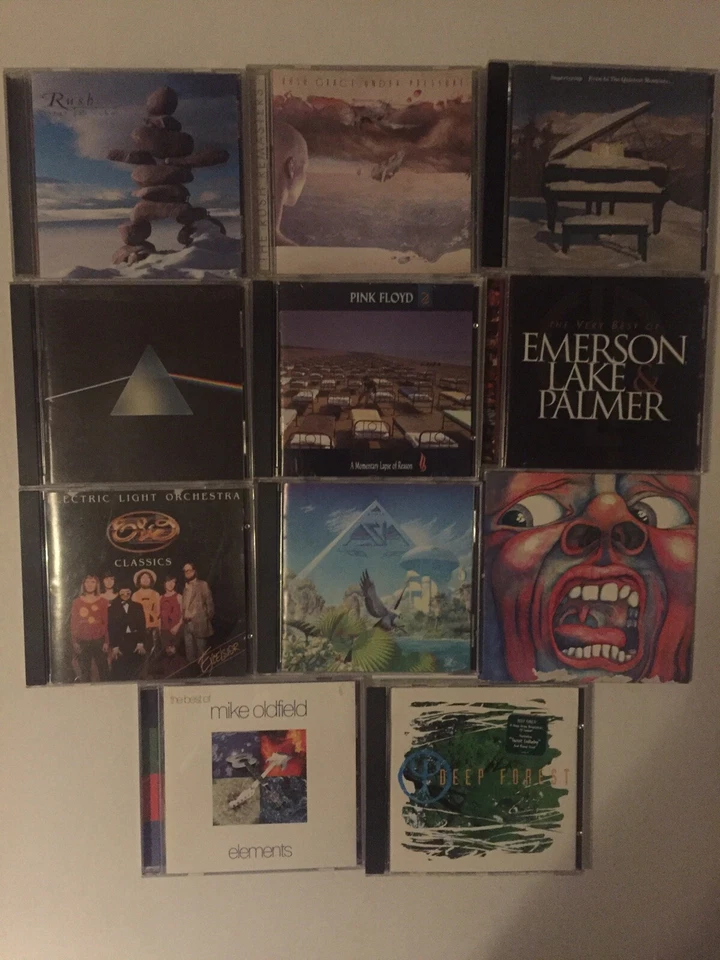 Лот из 11 дисков Pink Floyd Rush ELO Emerson Lake Palmer King Crimson Supertramp - Изображение 1 из 2