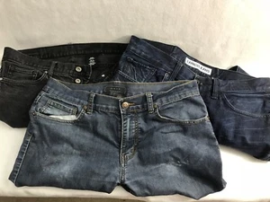 3 Paar Herren Jeans Größe 32 - 21 Herren, Express & Denim 2 blau 1 schwarz 1 Button Fly - Bild 1 von 12