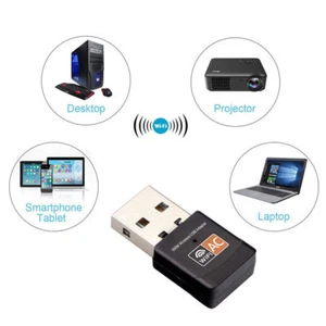 CONNEX- Wireless USB WiFi Adapter-600Mbps- PC Network Card-Dual Band Lan R - Picture 1 of 10