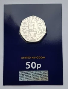 2020 Royal Mint UK Team GB Tokyo Olympics 50p Fifty Pence BU Change Checker Coin - Bild 1 von 7