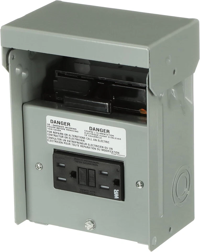 GE TFN60RGFRCP 60A 240V Non-Fuse AC Disconnect with GFCI Receptacle