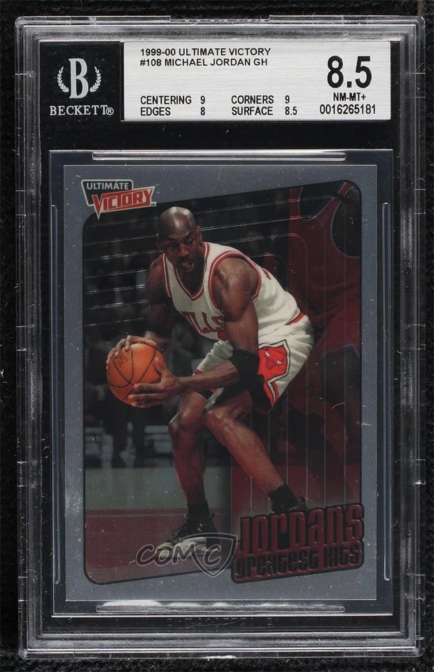 1999-00 Ultimate Victory Jordan's Greatest Hits Michael Jordan #108 BGS 8.5 HOF - Image 1 of 2