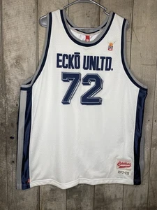 Vintage Y2K ECKO Unltd 72 Trikot Gr. XL weiß dunkelblau grau - Bild 1 von 5