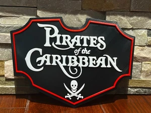 Fluch der Karibik Wandrelief 3D gedruckt Disney Ride Requisite inspiriert Dekor - Bild 1 von 2