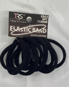 PONYTAIL HOLDERS TANGLE NO METAL OUCHLESS SIZE: LARGE, COLOR BLACK - Imagen 1 de 2