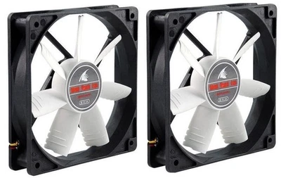 2x Evercool Shark 120mm x 25mm Computer Case 3-Pin Cooling Fan /w Speed Control - Image 1 of 3