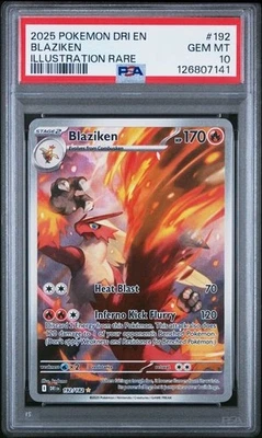 Pokemon BLAZIKEN Destined Rivals Illustration Rare IR 192/182 ENG PSA 10 Gem - Image 1 of 2