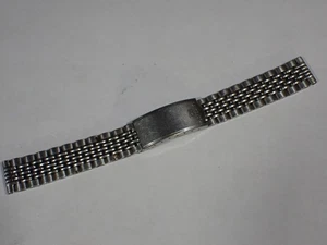 Seiko SQ Stainless Men's Buckle Watch Band Beads of Rice 6 1/2" Long 17.2 READ - Picture 1 of 8