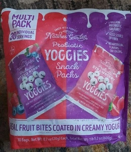 Nature's Garden Probiotic Strawberry and Mixed Bery Yoggies Gluten Free 30-Count - Picture 1 of 2