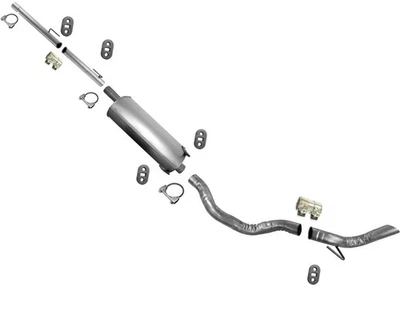 Se adapta a Ram 1500 2009-2013 camioneta 140" 140,5" distancia entre ejes silenciador escape alto flujo Foto 1 de 4