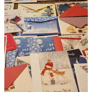 Surtido de tarjetas de felicitación vintage felices fiestas más de 70 tarjetas de Navidad vintage - Imagen 1 de 14