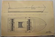chris craft boat blueprint