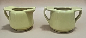 Metlox Pintoria 418/419 Canary Yellow Open Sugar & Creamer 1937-1939 Production - Picture 1 of 16