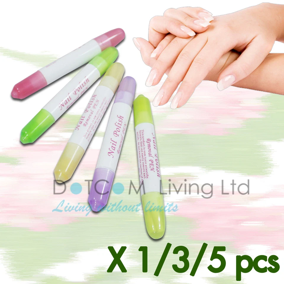 NAIL CORRECTOR PEN POLISH REMOVER VARNISH PENS CORRECTION NAIL ART KIT SET - Image 1 of 4