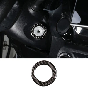 Anillo de ojo de cerradura con botón de interruptor de encendido para T@yota Hilux Revo 2015 + fibra de carbono - Imagen 1 de 7