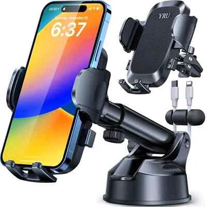[2025 Mise à niveau 80LB + forte aspiration] Support de téléphone de voiture, [Écurie de route cahoteuse]... - Photo 1 sur 4