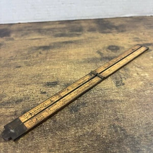 Vintage Stanley Rule & Level Co New Britain Conn USA No 62 Boxwood & Brass Ruler - Picture 1 of 18