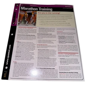Quamut Marathon Training Reference Guide Fold Out Pamphlet How To Mind Body - Bild 1 von 6