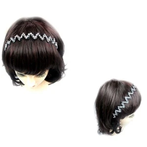 12pcs Women Girl Rhinestone Black Zigzag Headband Hair Band Hoop Hairpin Lots - Picture 1 of 2