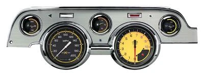 Ford Mustang 1967-1968 calibre ajuste directo automático cruz amarillo MU67AXYBA Foto 1 de 2