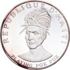 [#970289] Monnaie, Haïti, Playing Fox Fox, 10 Gourdes, 1971, Proof, FDC, Argent,