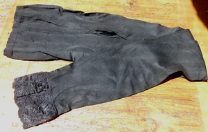 NWOT Ankle LACE PANTYHOSE Black SEMI Opaque HIGH Waist COTTON Panel MED-LG - Picture 1 of 3