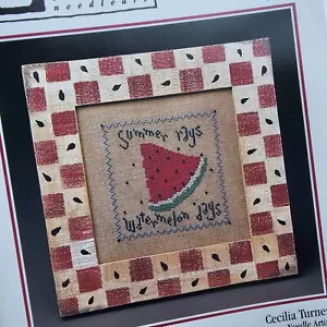 Vintage Herz in der Hand Needleart Wee Wassermelone Ornament Kreuzstichmuster - Bild 1 von 3