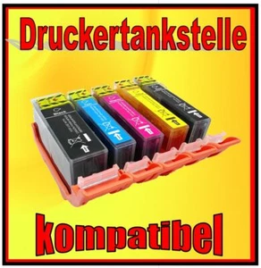 5x Cartridge for Canon Pixma Mp 540 550 560 620 630 640 980 Ers PGI-520 CLI-521 - Picture 1 of 2
