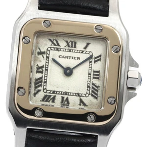 CARTIER Santos GalbeeSM W200124D beige Dial Quartz Ladies Watch_871935 - Picture 1 of 7