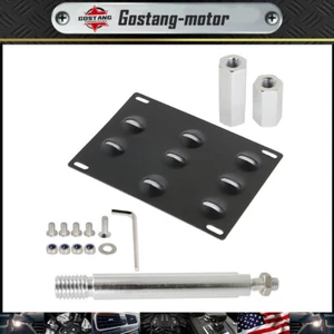 Tow Hook License Plate Bracket For 2010-2020 Mercedes-Benz GLK GLC GLA C E Black - Picture 1 of 9