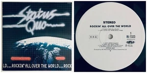 Status Quo - Rockin' All Over The World JAPAN PROMO LP RARE 1977 HARD ROCK OZZY - Picture 1 of 4