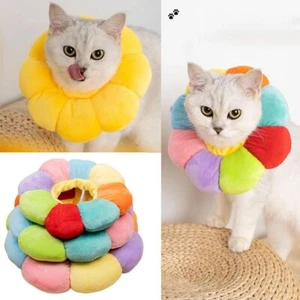 Elizabethan Collars Cat Small Dog Recovery Collar Cute Neck Cone Adjustable - Picture 1 of 12