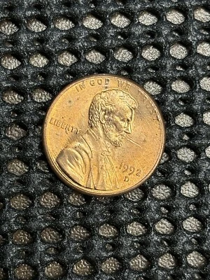 1992 D define deterioration Lincoln Cent Errors, Smoking Lincoln Mint Errors - Image 1 of 3