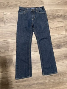 Old Navy Boys Jeans 16 Reg Loose Boot-Cut Semi Evase Ample Adjustable Euc 2218 - Picture 1 of 5