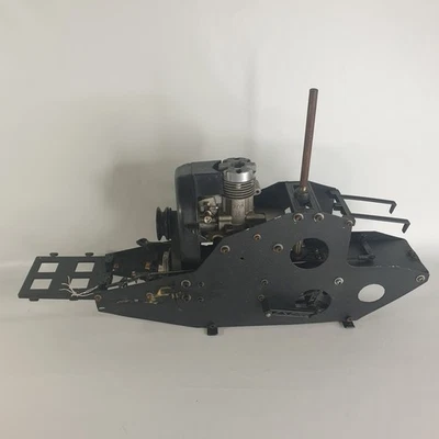 ENYA Ss40 Model Plane Engine Mounted In Remote Control Helicopter Chassis Parts  - Image 1 of 4