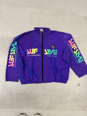 Винтажный Surf стиль межпланетный тела Gear пуловер ветровка один размер 80-х - Изображение 1 из 4