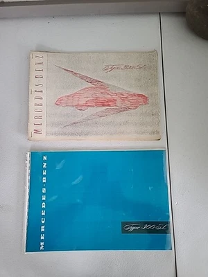 MERCEDES BENZ 300 SL CUPÉ ALA DE GAVIOTA original 1955 MKT folleto de ventas - Lote de 2 Foto 1 de 4