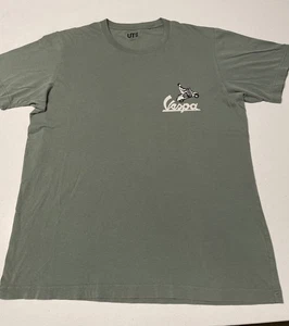 Uni Qlo T-shirt Vespa Size L - Dusty Olive - Picture 1 of 7