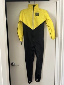 Aeroskin Women's Scuba Wetsuit Overall Yellow/Black Size Large - Picture 1 of 14