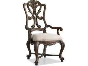 Hooker Rhapsody Wood Back Arm Chairs Set of 2 – Rustic Luxury Dining - Picture 1 of 2