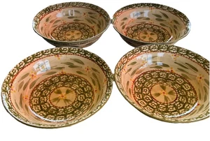 VTG Temptations Bowls Old World by Tara Green - 7.25" X 2.25" Bowls 4 Ct Set - Picture 1 of 10