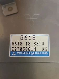 REMAN MAZDA B2600i PICKUP ECU ECM G618 2.6L G618 18 881 ENGINE CONTROL MODULE - Picture 1 of 7