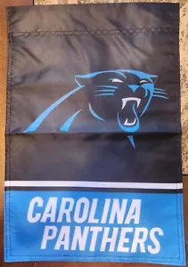 Carolina Panthers 12 X 18 Inches Double Sided NFL Football Garden Flag - Picture 1 of 3