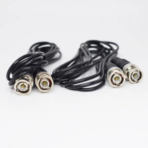 10pcs 2M/6.6ft BNC Male to BNC Male Double BNC Male Straight RG174 Cable Black - Photo 1/5