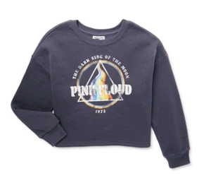 Grayson Social Girls Pink Floyd Graphic Crewneck Sweatshirt Long Sleeves Grey - Picture 1 of 4