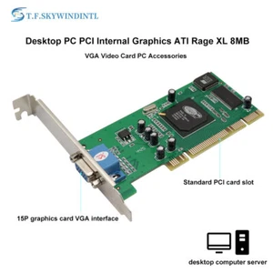 PCI VGA Video Graphics Card ATI Rage XL 8MB For Desktop PC - Picture 1 of 13