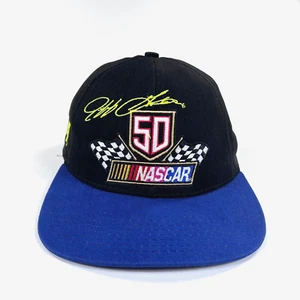 NEW NWOT 1997 Jeff Gordon Hat Cap NASCAR 50th Anniversary Signature Blockhead - Picture 1 of 7