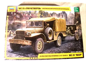 1/35 Zvezda US Military Multipurpose 3/4 Ton Vehicle WC 51 Beep # 3656 - Picture 1 of 5