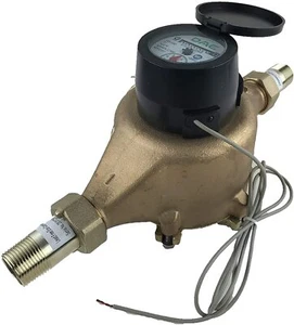 DAE PD-100 1" LeadFree NSF61 IP68 Positive Displacement Water Meter,NPT Coupling - Picture 1 of 7